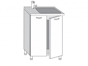 2.60.2мн Шкаф-стол на 600мм под накладную мойку с 2-мя дверцами в Сухом Логу - suhoj-log.magazin-mebel74.ru | фото