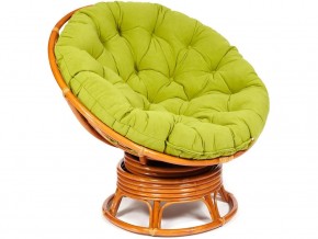 Кресло-качалка Papasan w 23/01 B с подушкой Cognac, флок Олива в Сухом Логу - suhoj-log.magazin-mebel74.ru | фото