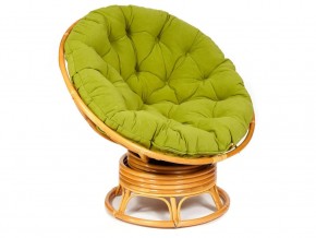 Кресло-качалка Papasan w 23/01 B с подушкой Honey, флок Олива в Сухом Логу - suhoj-log.magazin-mebel74.ru | фото