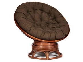 Кресло-качалка Papasan w 23/01 B с подушкой Pecan, ткань Коричневый в Сухом Логу - suhoj-log.magazin-mebel74.ru | фото