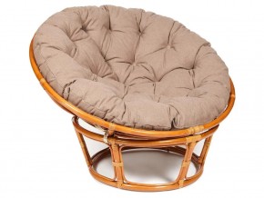 Кресло Papasan 23/01 W с подушкой Cognac, экошерсть Коричневый в Сухом Логу - suhoj-log.magazin-mebel74.ru | фото