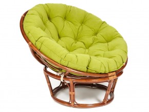 Кресло Papasan 23/01 W с подушкой Pecan, флок Олива в Сухом Логу - suhoj-log.magazin-mebel74.ru | фото