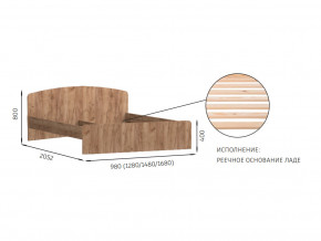 Кровать 1200х2000 с низкой ножной спинкой Эконика в Сухом Логу - suhoj-log.magazin-mebel74.ru | фото