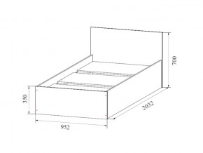 Кровать одинарная (Без матраца 0,9*2,0) в Сухом Логу - suhoj-log.magazin-mebel74.ru | фото