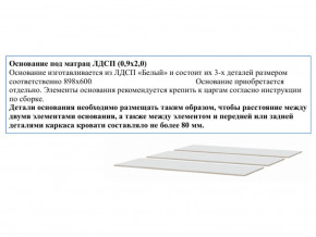 Основание из ЛДСП 0,9х2,0м в Сухом Логу - suhoj-log.magazin-mebel74.ru | фото