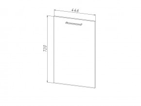П 45 Комплект для посудомоечной машины 450 мм (цоколь + фасад) ЛДСП в Сухом Логу - suhoj-log.magazin-mebel74.ru | фото