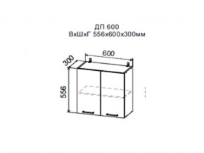 Шкаф верхний ДП600мм с 2-мя дверками в Сухом Логу - suhoj-log.magazin-mebel74.ru | фото